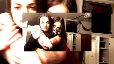 Dalawang sexy brunette emosyonal na panti manatili bastards quirky asong babae